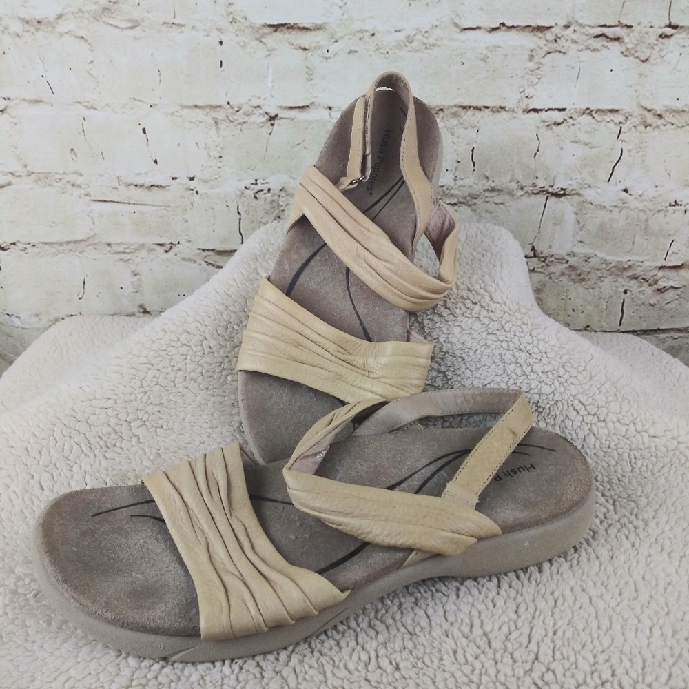 Hush Puppies Strap Buckle Sandals Yellow Size 9M